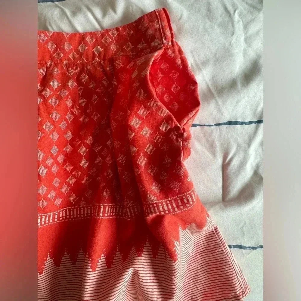 Old Navy Coral Patterned Cotton Mini Skirt - Picture 8 of 8